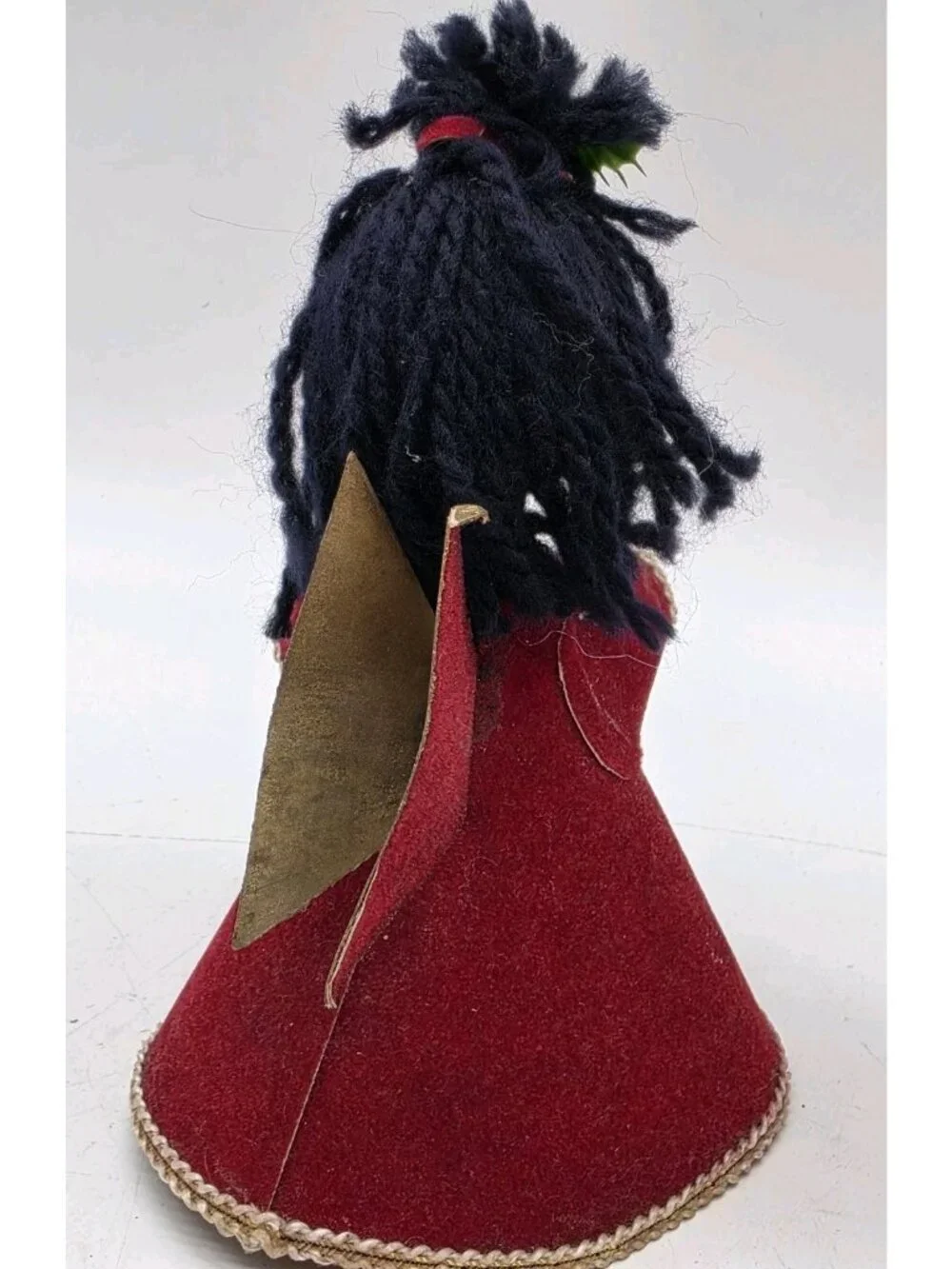 Vintage 1960s Angel Pair MCM Kitschy Christmas Decor Cone Body Handmade Holiday